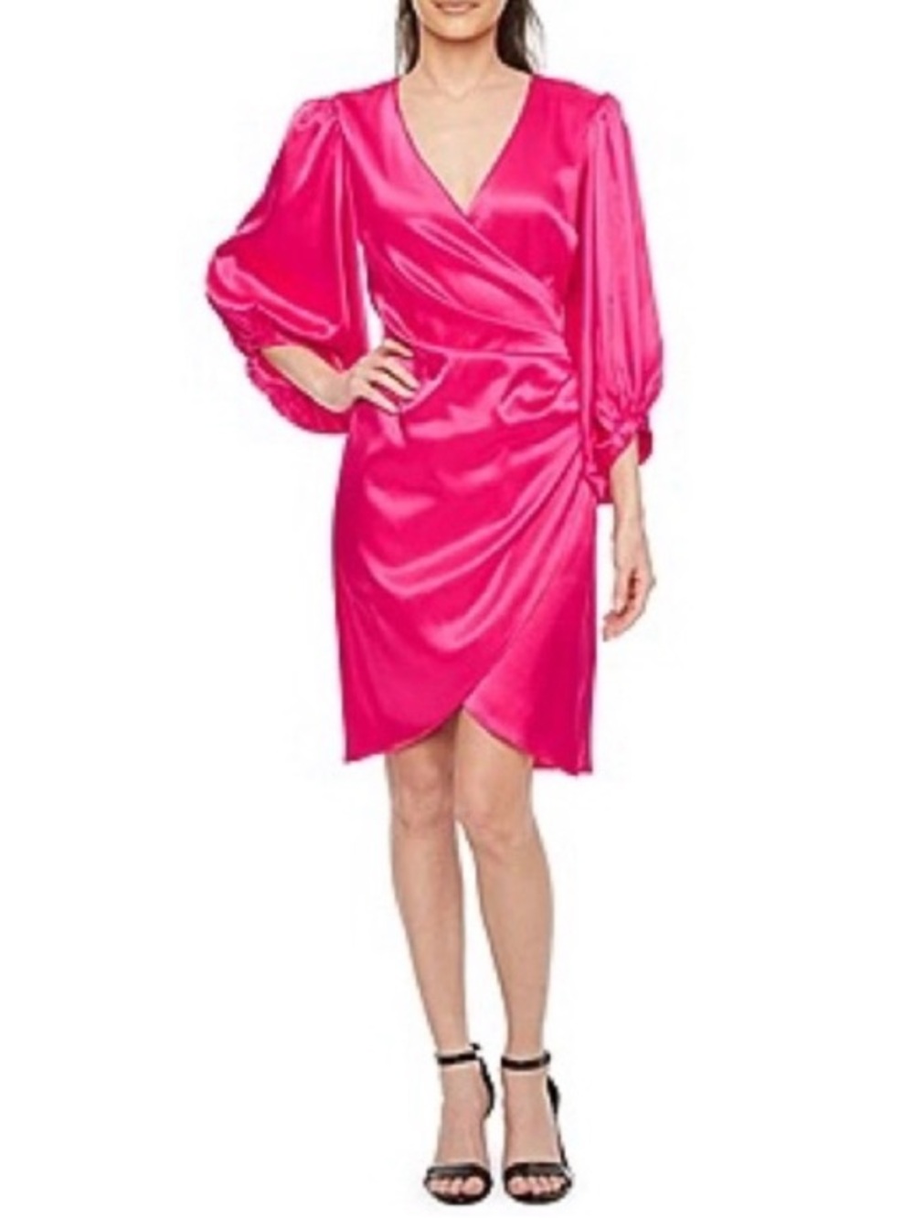 Maia MIDI-length dress in Fuchsia, beautifully designed. size 4.